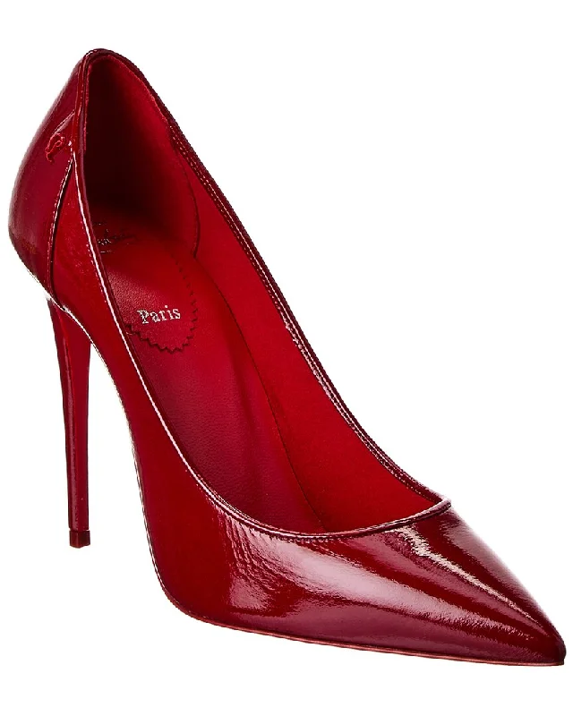 Women's brocade stiletto heel pumps with a vintage feelChristian Louboutin Sporty Kate 100 Patent Pump