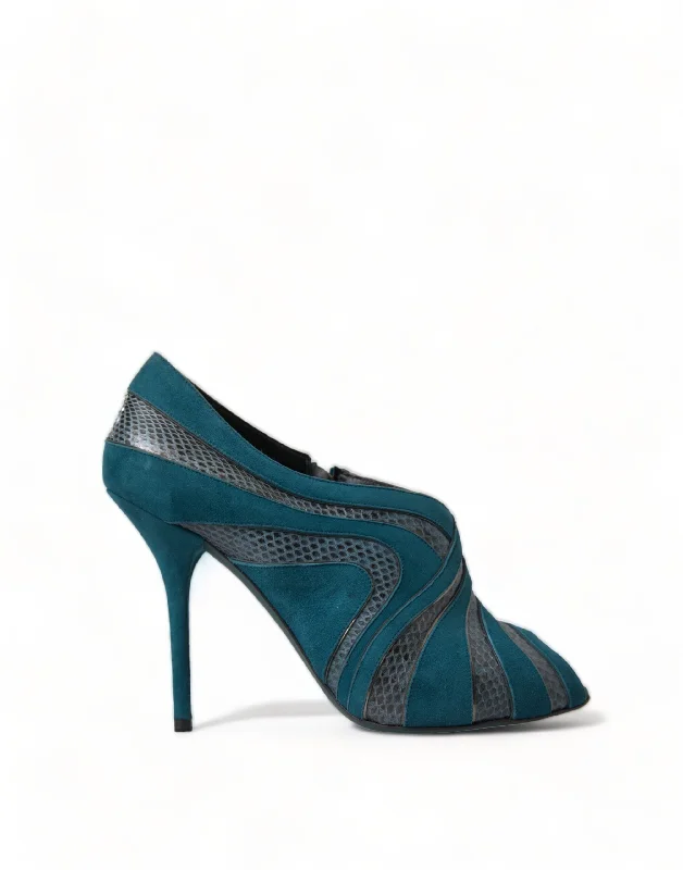 Women's stretchy stiletto heel pumps for easy on and offDolce & Gabbana Suede Peep Toe Heels Women's Pumps Women's stretchy stiletto heel pumps for easy on and offDolce & Gabbana Suede Peep Toe Heels Women's Pumps