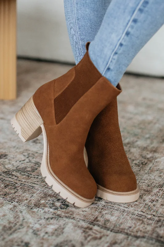 women's booties with lacesAnywhere With You Boots - Cognac
