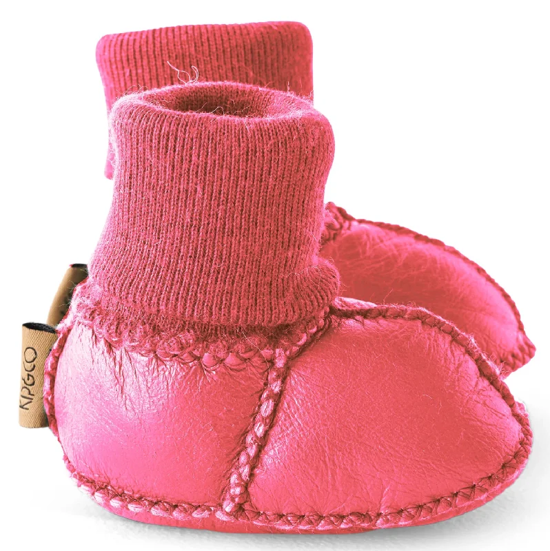 women's booties for casual wearKip & Co Baby Booties - Pinkie