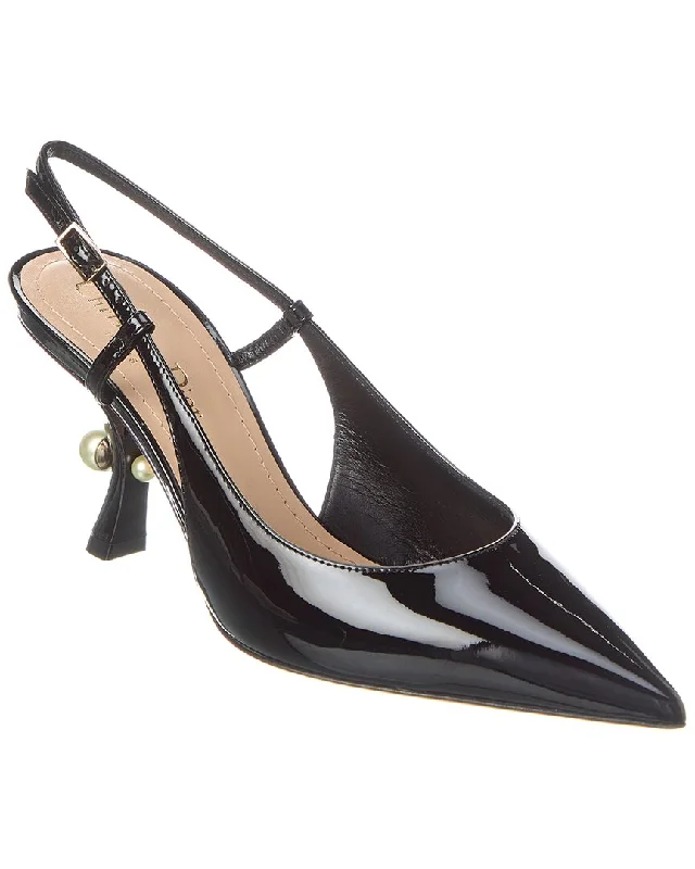 Women's pointed - toe slingback stiletto heel pumps in a peep - toe designDior Tribales Patent Slingback Pump Women's pointed - toe slingback stiletto heel pumps in a peep - toe designDior Tribales Patent Slingback Pump
