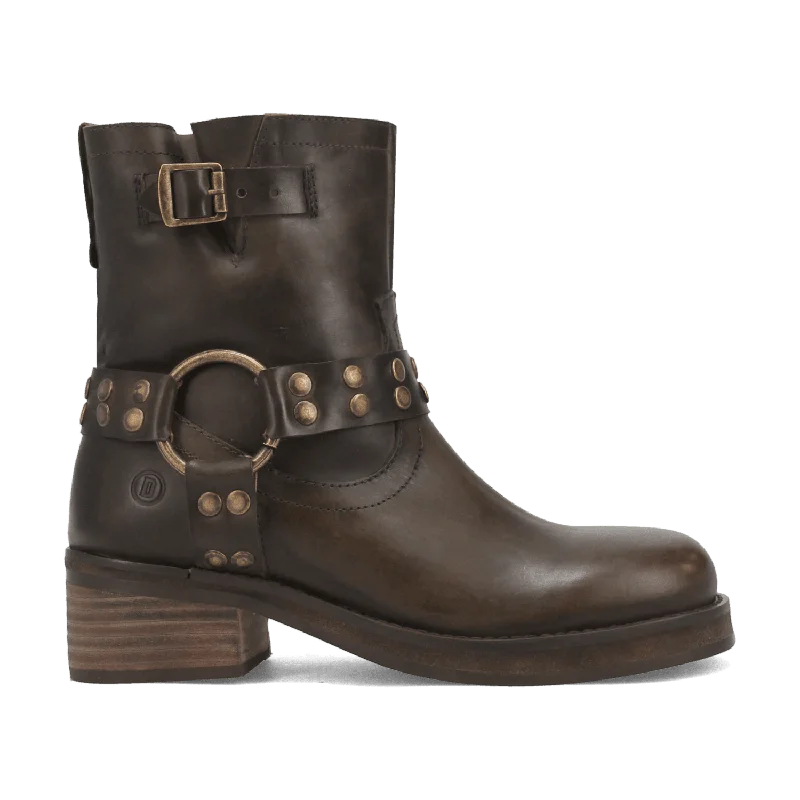 women's heeled bootiesANARCHY LEATHER BOOTIE