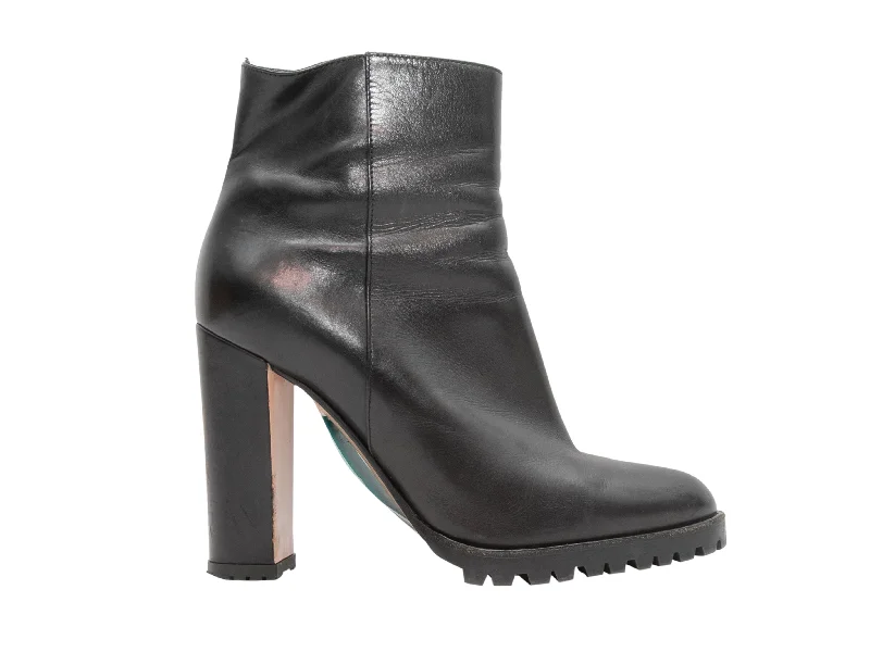 women's booties for tall womenBlack Gianvito Rossi Heeled Ankle Boots Size 35.5