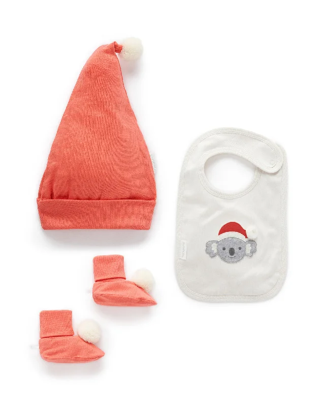 women's booties with unique strapsPurebaby Christmas Accessory Bundle