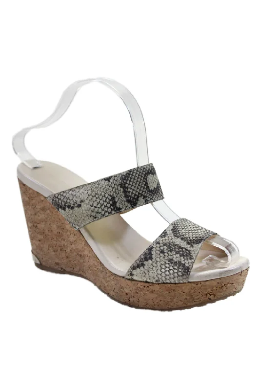 Women's platform stiletto heel pumps with a chunky soleJimmy Choo Womens Leather Textured Slide On Cork Wedge Heel Beige Women's platform stiletto heel pumps with a chunky soleJimmy Choo Womens Leather Textured Slide On Cork Wedge Heel Beige