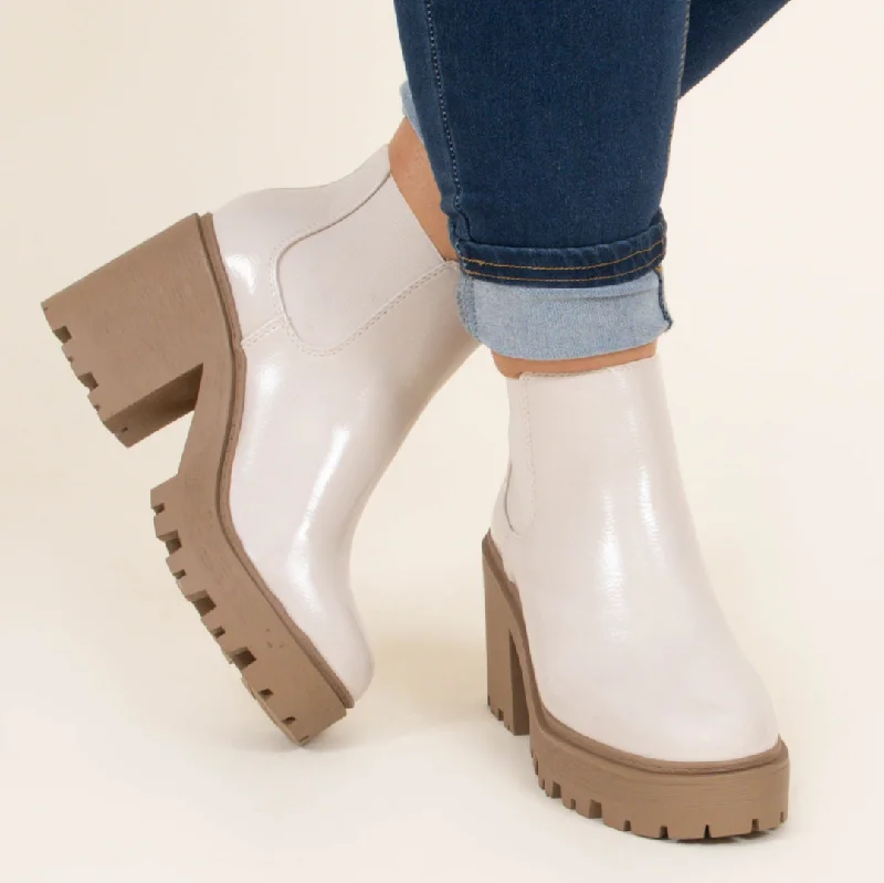 women's booties with Chelsea styleNapa Nights Boots, Bone