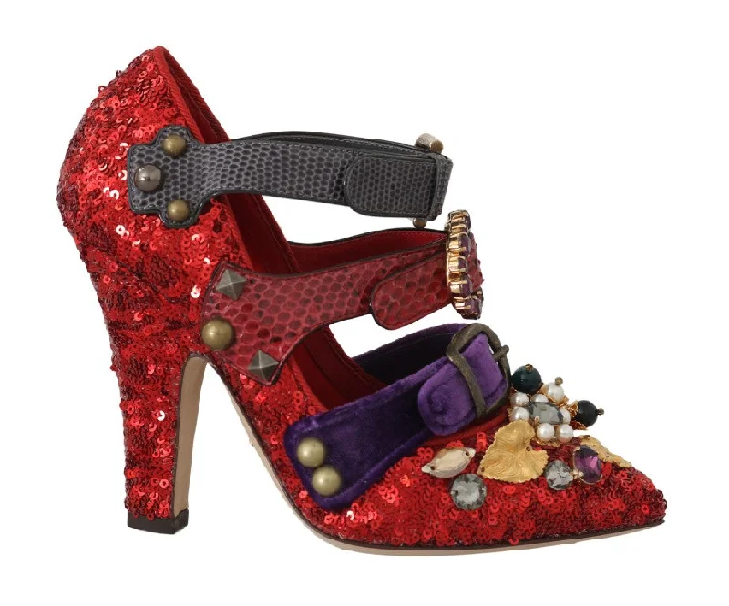 Women's date - night stiletto heel pumps with a sexy silhouetteDolce & Gabbana Bellucci Alta Moda Embellished Women's Pumps Women's date - night stiletto heel pumps with a sexy silhouetteDolce & Gabbana Bellucci Alta Moda Embellished Women's Pumps