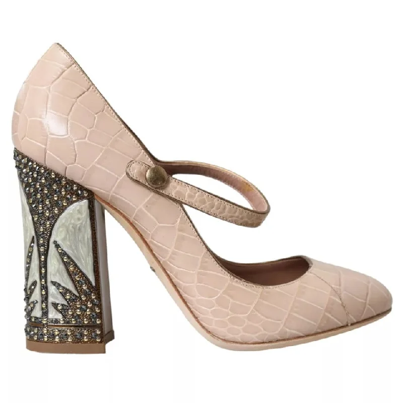 Women's mesh - paneled stiletto heel pumps for breathabilityDolce & Gabbana Leather Mary Janes Embellished Women's Shoes (Pre-Owned) Women's mesh - paneled stiletto heel pumps for breathabilityDolce & Gabbana Leather Mary Janes Embellished Women's Shoes (Pre-Owned)