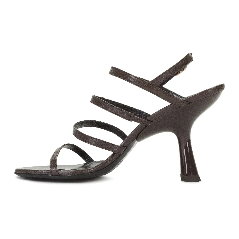 Women's charcoal gray stiletto heel pumps for a neutral yet stylish optionSTRAPPY BROWN HEELS Women's charcoal gray stiletto heel pumps for a neutral yet stylish optionSTRAPPY BROWN HEELS
