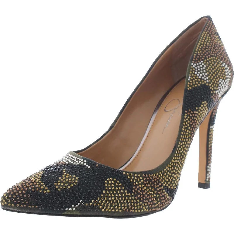 Women's breathable stiletto heel pumps for warm weatherCassani7 Womens Pointed Toe Embellished Pumps Women's breathable stiletto heel pumps for warm weatherCassani7 Womens Pointed Toe Embellished Pumps