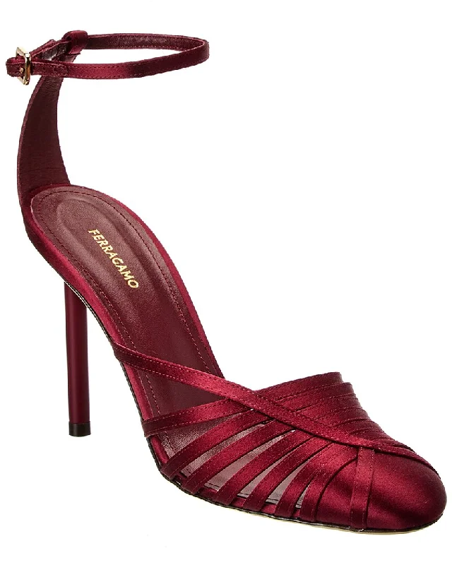 Women's arch - support stiletto heel pumps for better comfortFerragamo Ermelia Satin Pump Women's arch - support stiletto heel pumps for better comfortFerragamo Ermelia Satin Pump