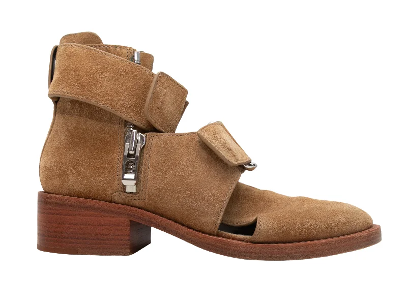 women's winter bootiesBrown Phillip Lim Adis Cutout Ankle Boots Size 36