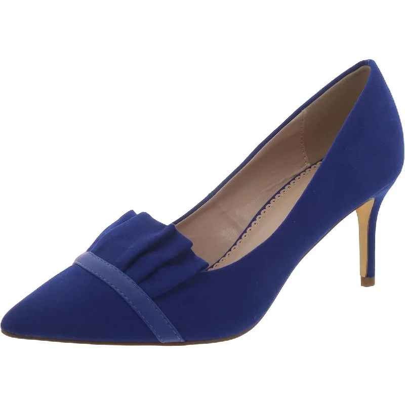 Women's cocktail party stiletto heel pumps with a unique patternWomens Pointed Toe Ruffled Pumps Women's cocktail party stiletto heel pumps with a unique patternWomens Pointed Toe Ruffled Pumps