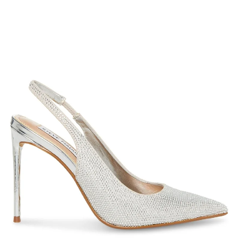 Women's platform stiletto heel pumps with a chunky soleMariah Rhinestones Slingback Pumps Women's platform stiletto heel pumps with a chunky soleMariah Rhinestones Slingback Pumps
