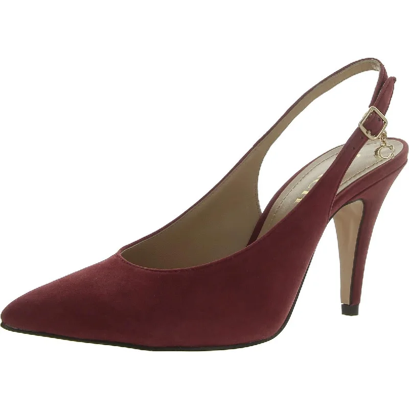 Women's holiday party stiletto heel pumps with a festive touchSutton Suede Womens Suede Pointed Toe Slingback Heels Women's holiday party stiletto heel pumps with a festive touchSutton Suede Womens Suede Pointed Toe Slingback Heels