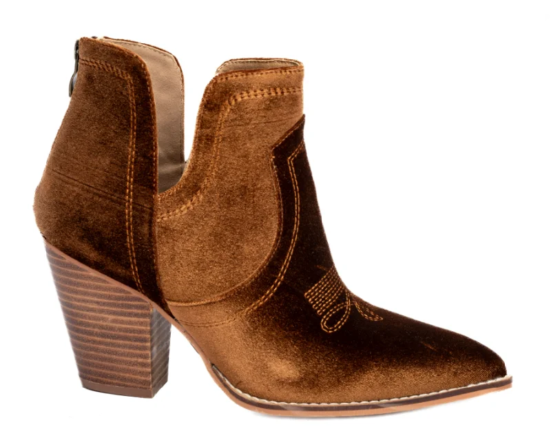 women's booties with elastic sidesSMOKE SHOW BOOTIES