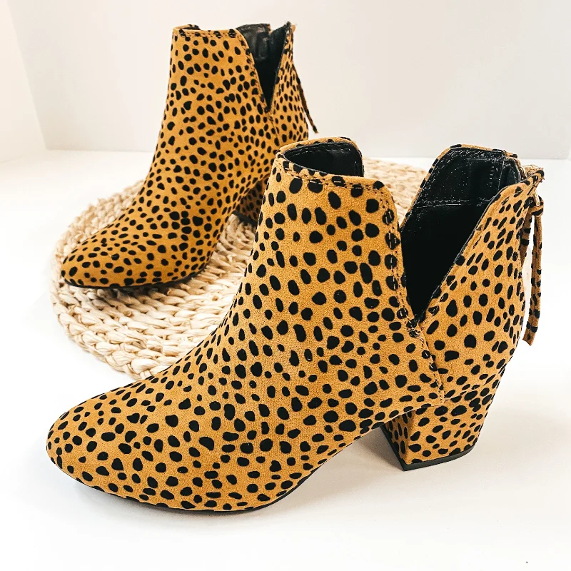 women's booties with sock-like fitLast Chance Size 7 | My Wildest Side Heeled Ankle Booties in Dotted Leopard women's booties with sock-like fitLast Chance Size 7 | My Wildest Side Heeled Ankle Booties in Dotted Leopard