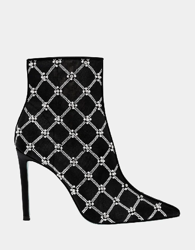women's booties with platformLARKK BLACK