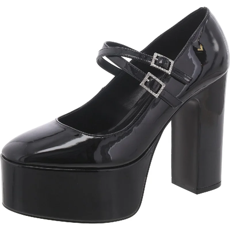 Women's hypoallergenic stiletto heel pumps for sensitive skinEmmy Womens Patent Adjustable Mary Jane Heels Women's hypoallergenic stiletto heel pumps for sensitive skinEmmy Womens Patent Adjustable Mary Jane Heels