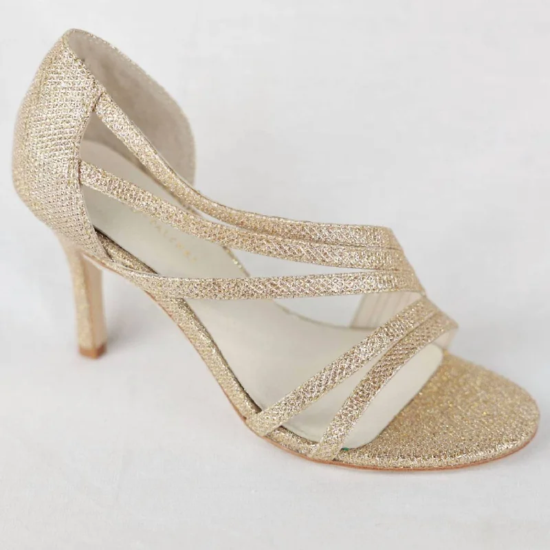 Women's business meeting stiletto heel pumps with a professional lookOmari Heel In Gold Leather Women's business meeting stiletto heel pumps with a professional lookOmari Heel In Gold Leather