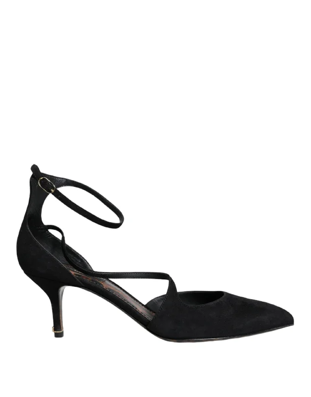 Women's water - resistant stiletto heel pumps for unexpected situationsDolce & Gabbana Suede Ankle Strap Heels Pumps Women's Shoes (Pre-Owned) Women's water - resistant stiletto heel pumps for unexpected situationsDolce & Gabbana Suede Ankle Strap Heels Pumps Women's Shoes (Pre-Owned)