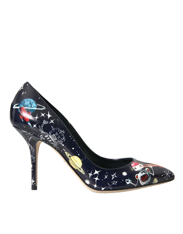 Women's genuine leather stiletto heel pumps with a soft finishDolce & Gabbana Space Robot Leather Heels Pumps Women's Shoes Women's genuine leather stiletto heel pumps with a soft finishDolce & Gabbana Space Robot Leather Heels Pumps Women's Shoes
