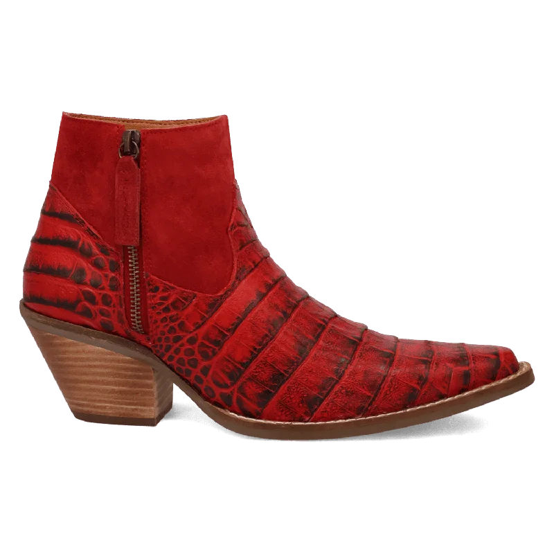 women's booties for travelRICKIE LEATHER BOOTIE