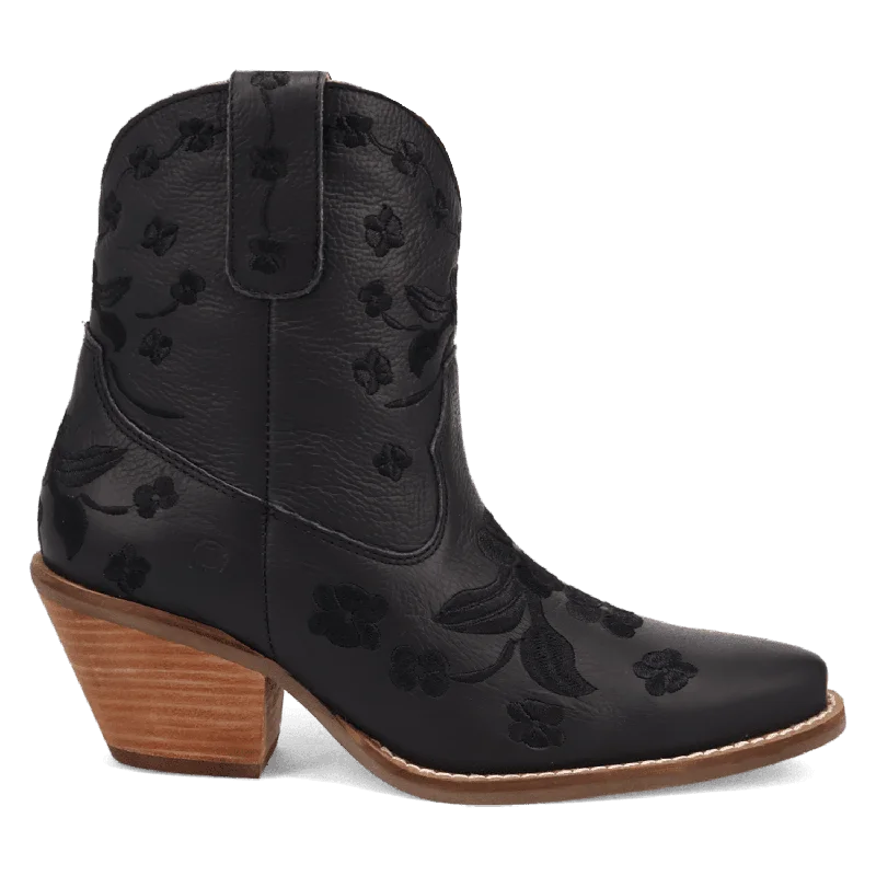 women's booties with tassel detailSWEETHEART LEATHER BOOTIE