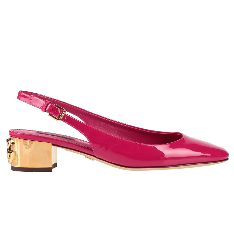 Women's ruffled stiletto heel pumps for a romantic styleDolce & Gabbana pink Leather Di Calfskin Women's Pump Women's ruffled stiletto heel pumps for a romantic styleDolce & Gabbana pink Leather Di Calfskin Women's Pump