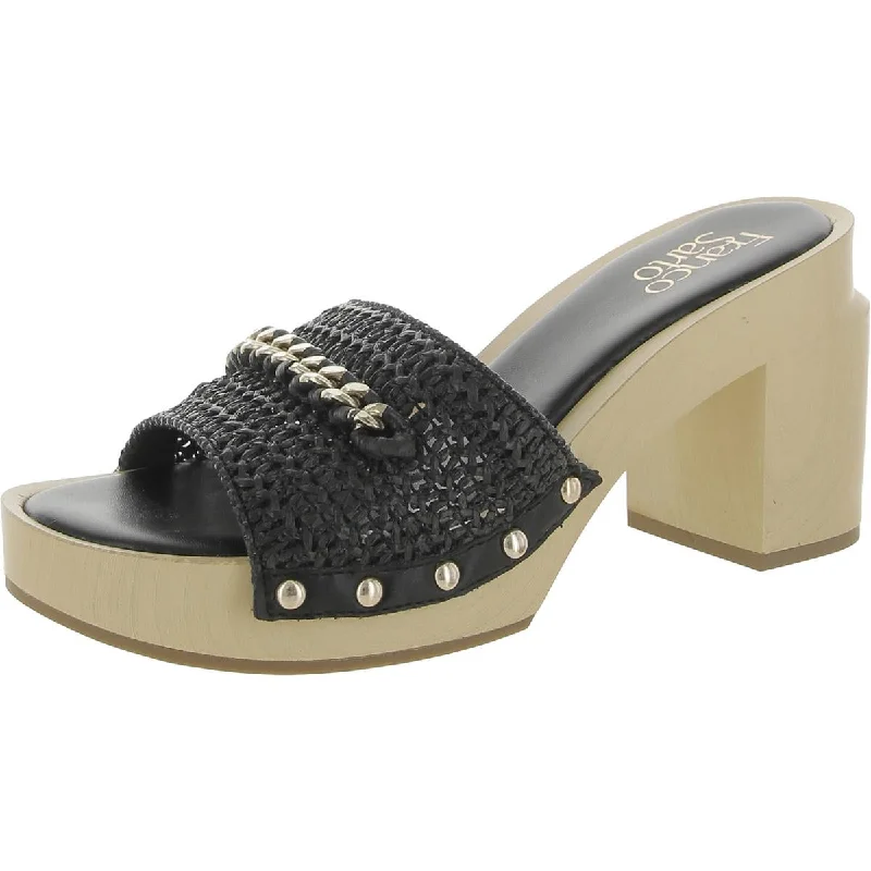 Women's wedding stiletto heel pumps with a pearl - encrusted strapCapri Womens Dressy Slip On Block Heels Women's wedding stiletto heel pumps with a pearl - encrusted strapCapri Womens Dressy Slip On Block Heels