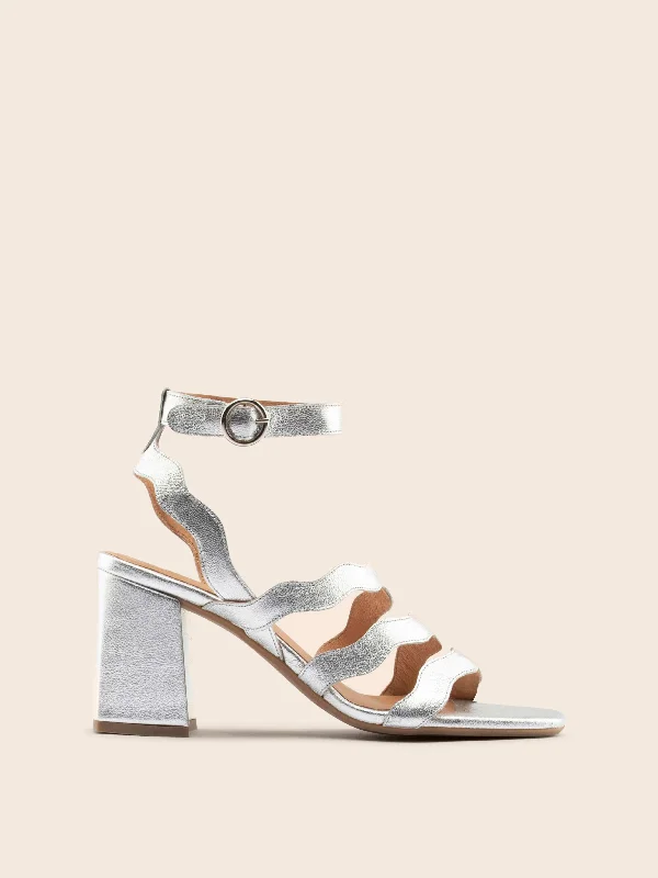 Women's date - night stiletto heel pumps with a sexy silhouetteRimini Silver Heel