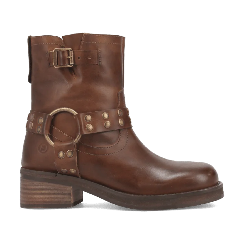 women's booties with studsANARCHY LEATHER BOOTIE