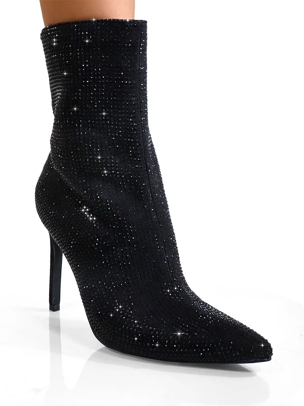 women's booties for fallNadia Rhinestone Booties