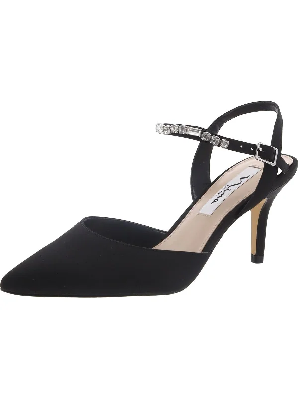 Women's lavender stiletto heel pumps for a delicate styleWomens Satin Dressy Slingback Heels Women's lavender stiletto heel pumps for a delicate styleWomens Satin Dressy Slingback Heels
