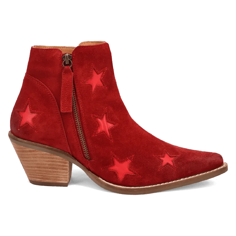 women's booties with velvetLITTLE STAR LEATHER BOOTIE