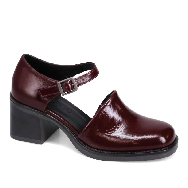 Women's tassel - adorned stiletto heel pumps for a bohemian touchWomen Rita Heel Sandal In Burgundy Women's tassel - adorned stiletto heel pumps for a bohemian touchWomen Rita Heel Sandal In Burgundy