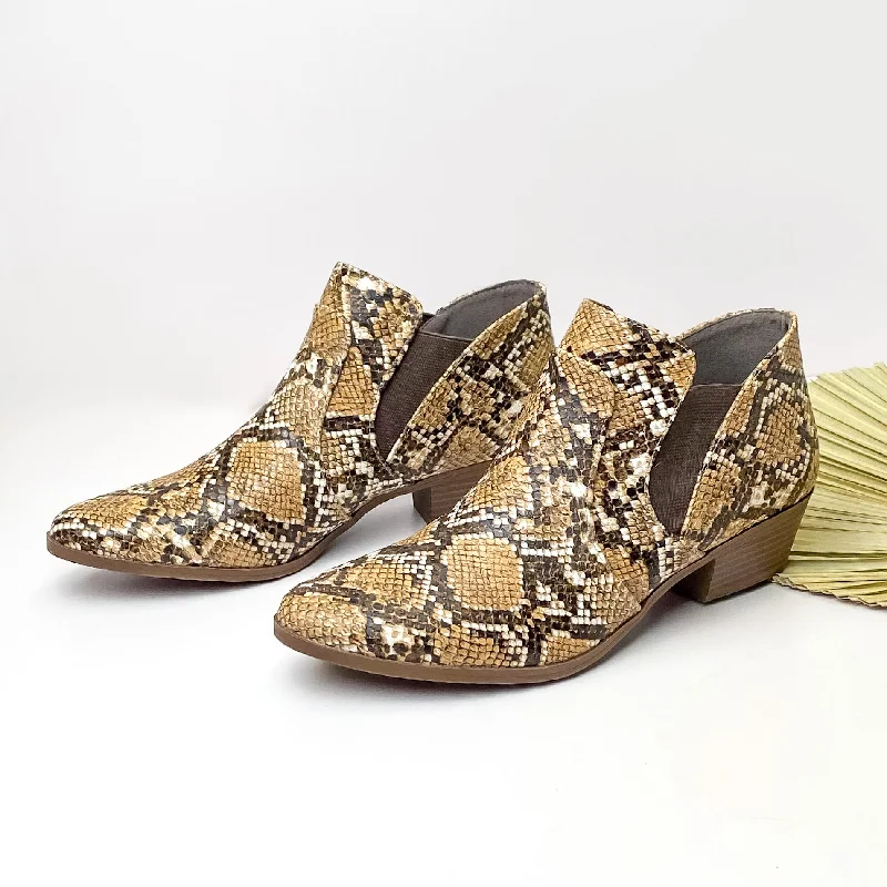 women's booties with bucklesLast Chance Size 8.5 & 10 | Heeled Ankle Booties in Brown Snake Print women's booties with bucklesLast Chance Size 8.5 & 10 | Heeled Ankle Booties in Brown Snake Print