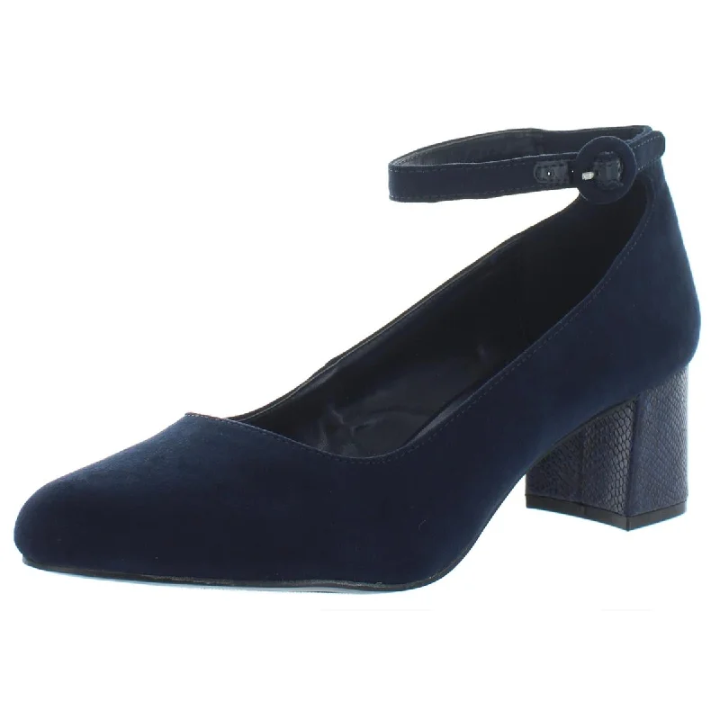 Women's prom stiletto heel pumps in a shimmery fabricOdear 8 Womens Faux Suede Ankle Strap Block Heels Women's prom stiletto heel pumps in a shimmery fabricOdear 8 Womens Faux Suede Ankle Strap Block Heels