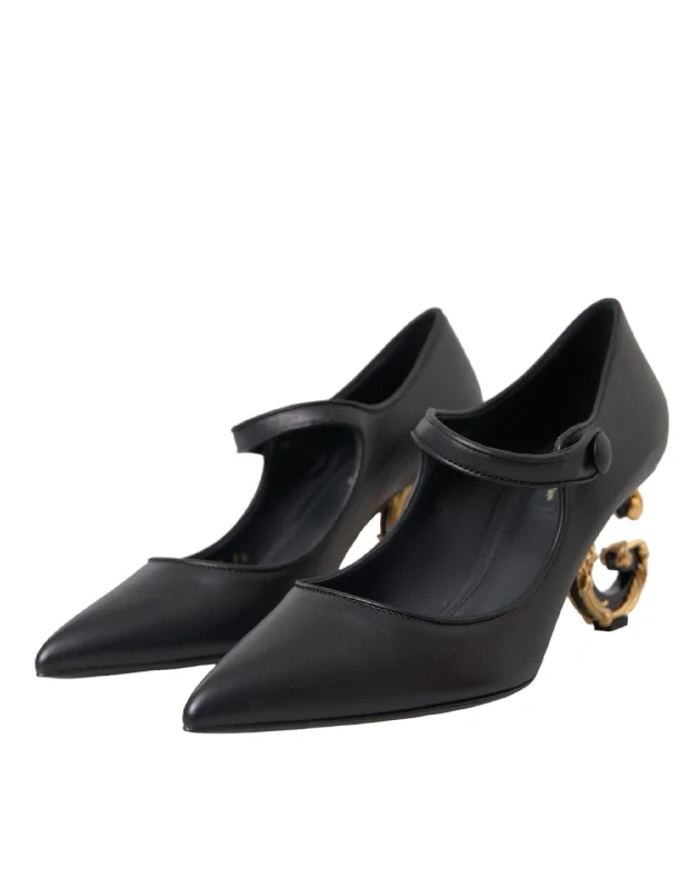 Women's date - night stiletto heel pumps with a sexy silhouetteDolce & Gabbana Leather Logo Heels Mary Janes Pumps Women's Shoes Women's date - night stiletto heel pumps with a sexy silhouetteDolce & Gabbana Leather Logo Heels Mary Janes Pumps Women's Shoes