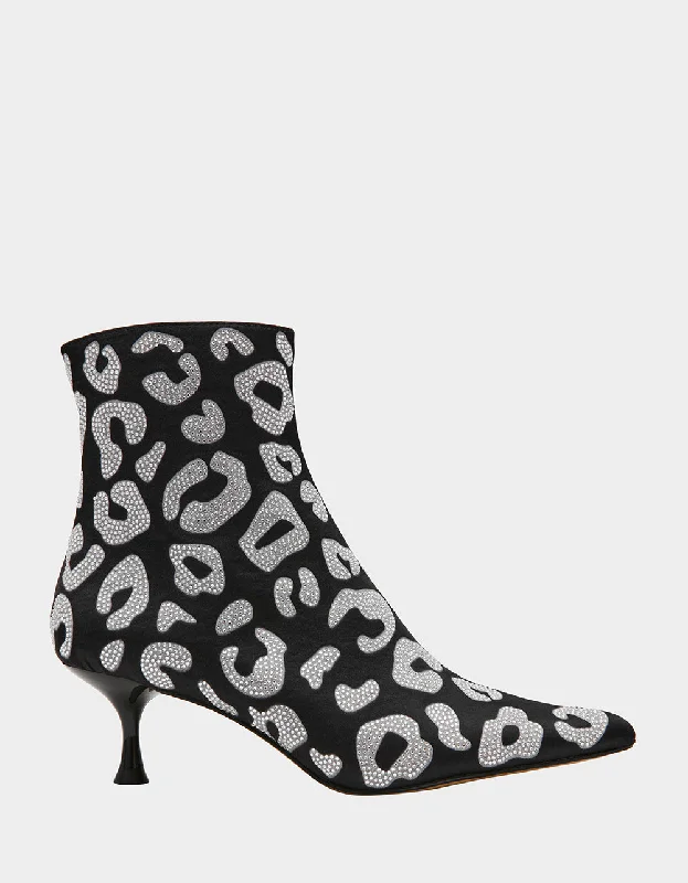 women's booties with bucklesREBECA BLACK MULTI