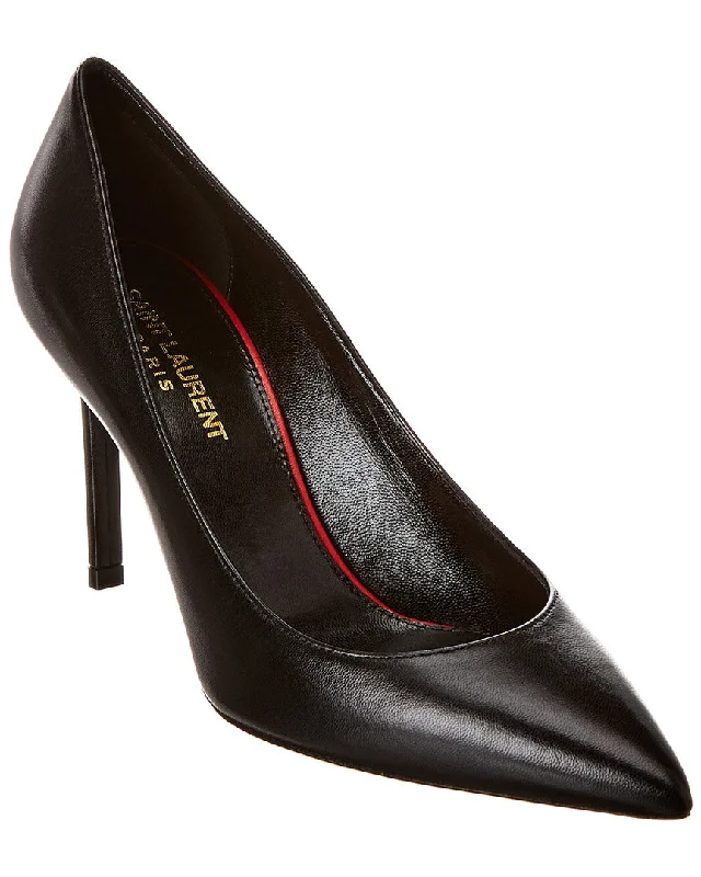 Women's date - night stiletto heel pumps with a sexy silhouetteSaint Laurent Anja 90 Leather Pump Women's date - night stiletto heel pumps with a sexy silhouetteSaint Laurent Anja 90 Leather Pump