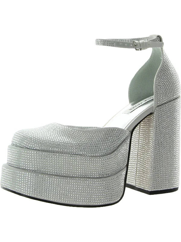 Women's stretchy stiletto heel pumps for easy on and offCharlize Womens Block Heel Ankle Strap Platform Heels Women's stretchy stiletto heel pumps for easy on and offCharlize Womens Block Heel Ankle Strap Platform Heels