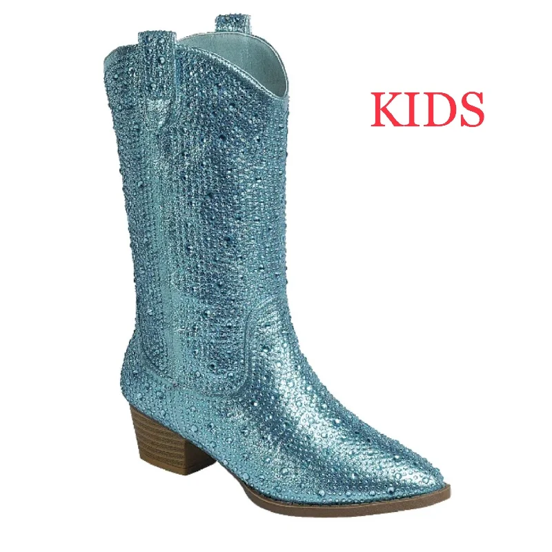 women's booties for eveningRIVER-11K KIDS Blue