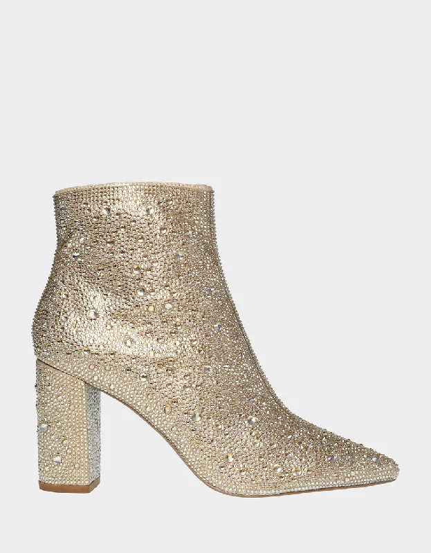 women's booties for tall womenCADY LIGHT GOLD