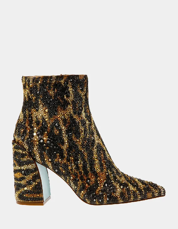 women's booties for dancingKRIS LEOPARD