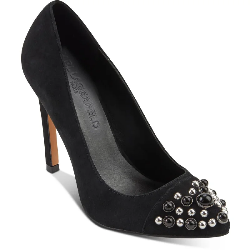 Women's water - resistant stiletto heel pumps for unexpected situationsGIZELA Womens Suede Embellished Pumps Women's water - resistant stiletto heel pumps for unexpected situationsGIZELA Womens Suede Embellished Pumps