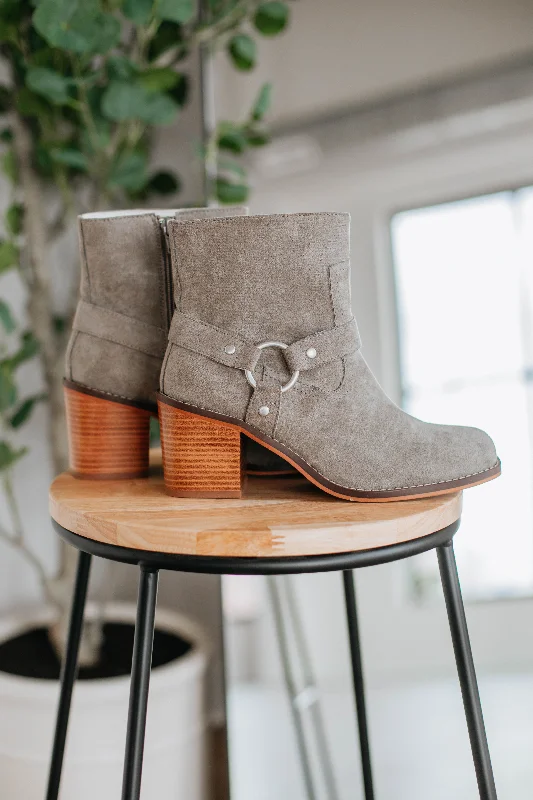 women's booties for knee supportStaying In My Lane Boots - Charcoal