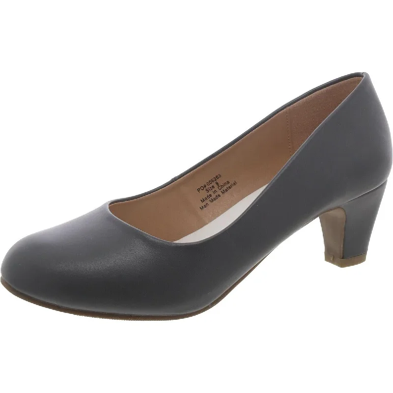 Women's lavender stiletto heel pumps for a delicate styleWomens Faux Leather Round Toe Kitten Heels Women's lavender stiletto heel pumps for a delicate styleWomens Faux Leather Round Toe Kitten Heels