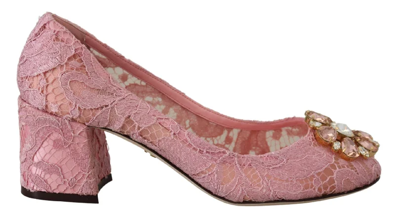 Women's lavender stiletto heel pumps for a delicate styleDolce & Gabbana Pastel Lace Crystal Embellished Women's Pumps Women's lavender stiletto heel pumps for a delicate styleDolce & Gabbana Pastel Lace Crystal Embellished Women's Pumps