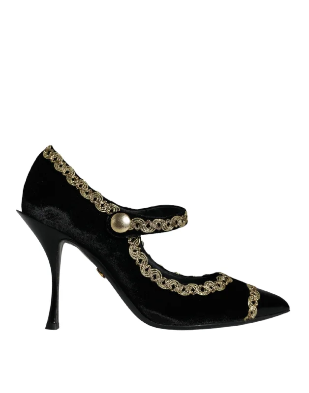 Women's studded stiletto heel pumps for an edgy lookDolce & Gabbana Mary Janes Velvet Pumps Women's Shoes Women's studded stiletto heel pumps for an edgy lookDolce & Gabbana Mary Janes Velvet Pumps Women's Shoes